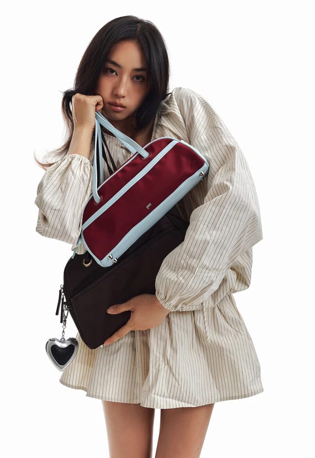 GVN Medium Nylon Bag Currant